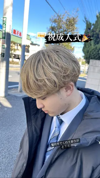 カラー ウカデミーライブ所属・仲川 礼のヘアスタイル