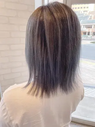 ミディアム カラー ケアブリーチ /髪質 改善/古橋圭史郎のヘアスタイル