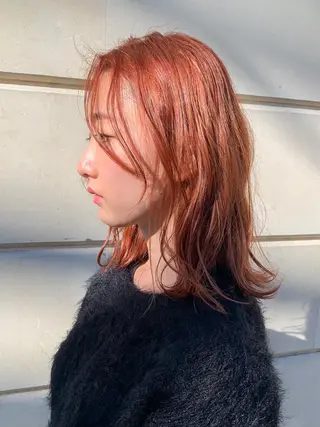 ミディアム カラー ヘアアレンジ yuka .のヘアスタイル