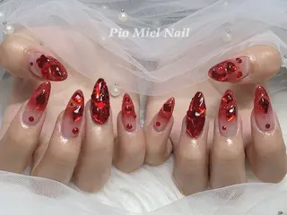 ネイル HANA 長さだしのネイルデザイン