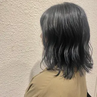 ミディアム カラー ボブ/パーマ ミヒラケイタのヘアスタイル