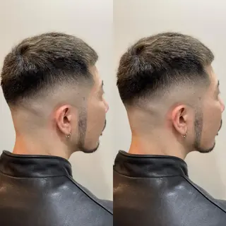 ショート ヘアアレンジ メンズ 目黒六 MEGURO BARBERSHOP6PPONGI所属・【メンズ限定】 旭岡亘哉のヘアスタイル