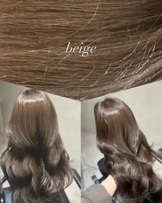 ロング カラー 宮本 優のヘアスタイル