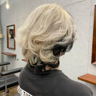 ミディアム カラー メンズ ✂︎ウルフ・ショート ✂︎MIKUNIのヘアスタイル
