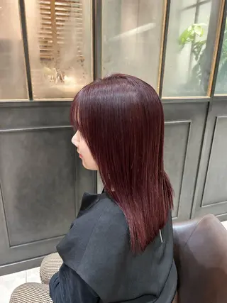 セミロング 透明感カラー♡ Mahoのヘアスタイル