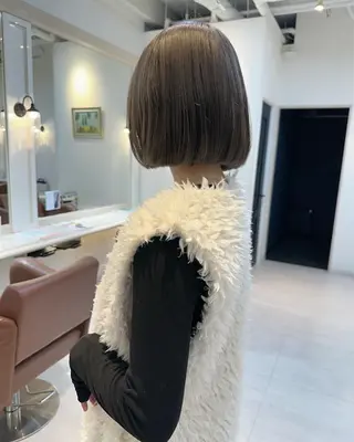 ショート カラー パーマ ヘアアレンジ メンズ 🫧ブリーチなし透明 感カラー🫧沼尻彩花のヘアスタイル