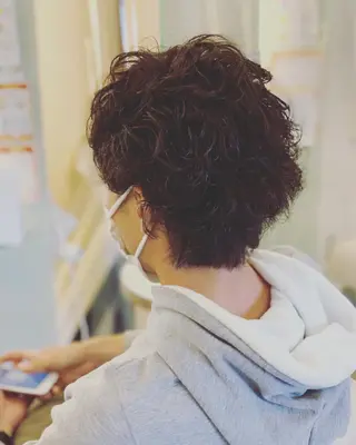 ショート パーマ メンズ トータルビューティー K:R鶴川のヘアスタイル