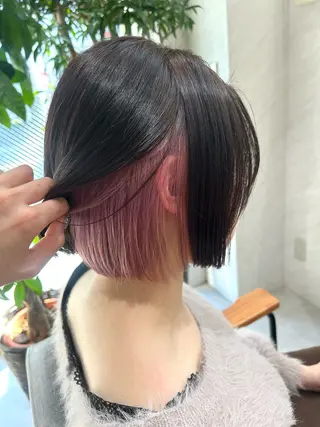 ミディアム カラー 🌷横浜/レイヤー /艶カラー🌷のヘアスタイル