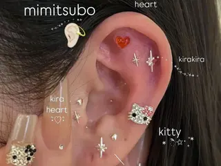 🤎mini 🤍可愛らしいネイルのネイルデザイン