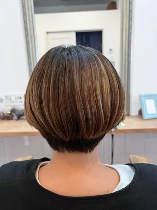 ショート 🐰ハイトーンカラー 畠山　渡🐰のヘアスタイル