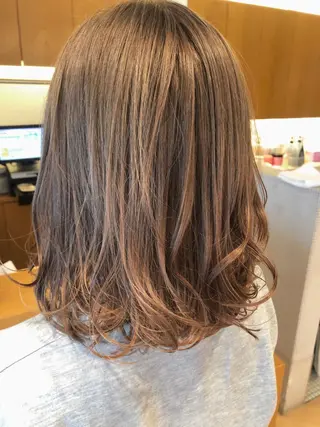 ミディアム カラー 大村 凪のヘアスタイル