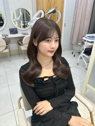 ロング カラー 🇰🇷韓国風くびれ ヘア🇰🇷中村優大のヘアスタイル