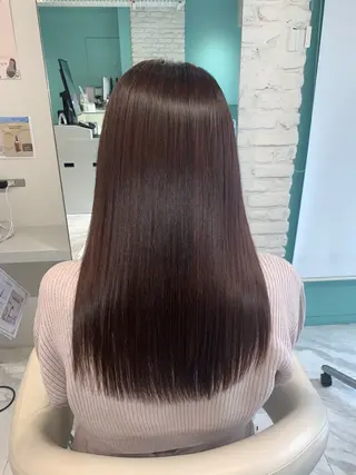 ロング 髪質改善ストレート/レイヤーカット/Lee  Horie所属・髪質改善&縮毛矯正 池本　有宏のヘアスタイル