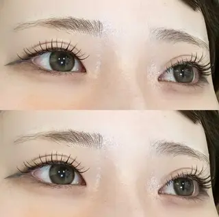 マツエク・マツパ 透明感カラー🎀／ マツエクのヘアスタイル