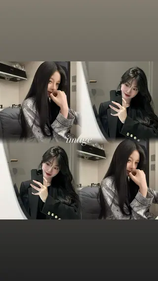 ロング レイヤーカット/髪質 改善/momo🎀のヘアスタイル