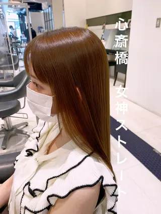 ロング パーマ 👑松山ストレート/ メンズヘア/龍仁👑のヘアスタイル