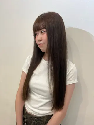 ロング カラー aoi/モデル様 募集中🩵/群馬のヘアスタイル