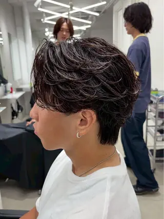 ショート パーマ メンズ 名古屋メンズパーマ /松井生のヘアスタイル