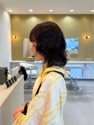 ミディアム 山元 くるみのヘアスタイル