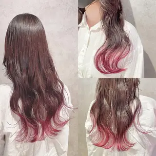 ロング カラー 渋谷:インナーカラー ／🍒エリカ🍒のヘアスタイル