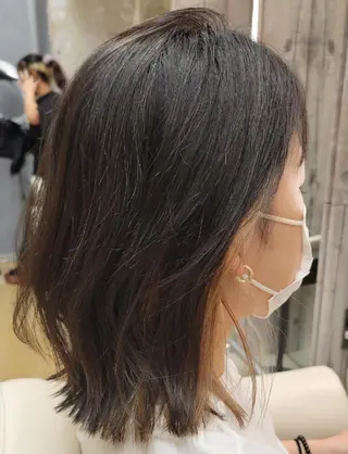 ミディアム カラー Romio所属・💐Romio綱島 　大墨💐のヘアスタイル