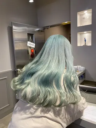 ロング カラー 韓国/トレンド レイヤー【101】のヘアスタイル