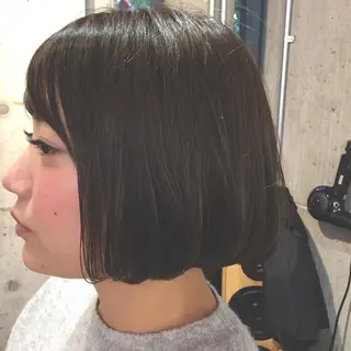 ショート ミディアム セミロング ロング カラー パーマ ヘアアレンジ メンズ キッズ ネイル マツエク・マツパ 韓国風×透明感カラー 髪質改善オタベシンヤのヘアスタイル