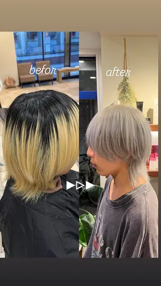 ミディアム カラー 大人透明感艶カラー 寺田稜のヘアスタイル