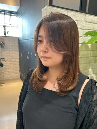 セミロング The C海老名店所属・🕊️柳谷 壽里🕊️のヘアスタイル