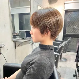 ショート カラー ショートボブ縮毛矯正 髪質改善のプロ山道潤のヘアスタイル