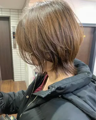 ショート カラー 縮毛矯正/ショート/ レイヤー/畑中正敏のヘアスタイル