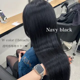 ロング 暗髪🩶ラベンダー/ ブルー/ユウナ🤍のヘアスタイル