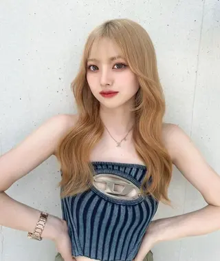 カラー 韓国風ベージュ🤎 赤みなし🌿横浜🤎のヘアスタイル