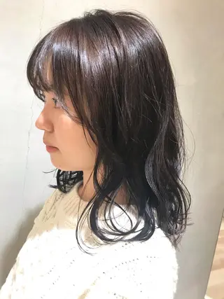 セミロング カラー ブリーチ/レイヤー 🌻Mutsumiのヘアスタイル