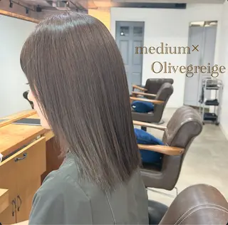 ミディアム カラー Eri 🌿透明感カラーのヘアスタイル