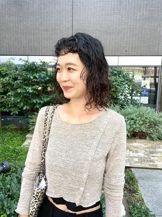 ミディアム カラー パーマ ヘアアレンジ メンズ キッズ ネイル マツエク・マツパ アイブロウ tatsumi/ボブ ウルフ/レイヤーのヘアスタイル