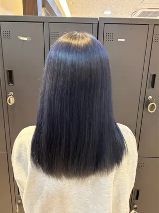 カラー うる艶&縮毛矯正 ⟡.·小林理菜⟡.·のヘアスタイル