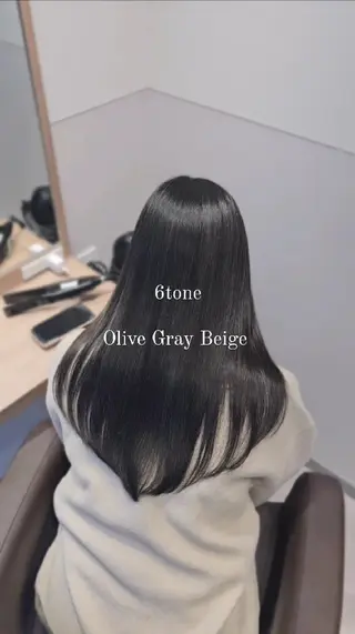 セミロング カラー サロウィン　神戸三宮店所属・三宮No.1ブリーチ 無しカラー/杉山太貴のヘアスタイル