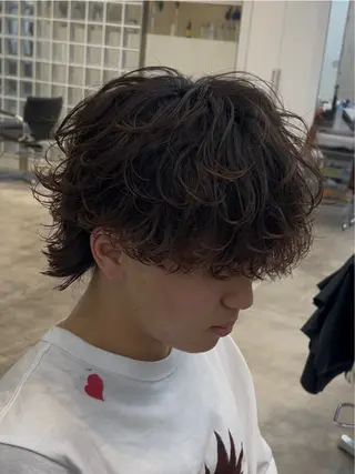 パーマ メンズ 藤平海音/fifth PARKのヘアスタイル