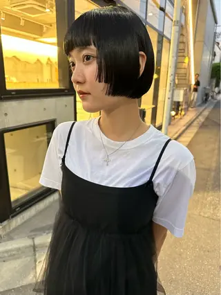 ショート ボブ/似合わせカット /ニュアンスカラーのヘアスタイル