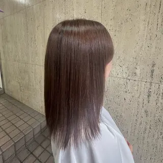 セミロング カラー 田中 汰知のヘアスタイル