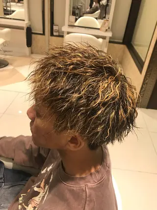 ショート パーマ メンズ SEA BELLE YASUのヘアスタイル