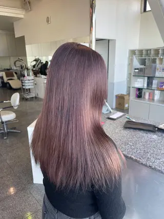 セミロング カラー ハイトーン/ブリーチ 🤍足立里湖のヘアスタイル