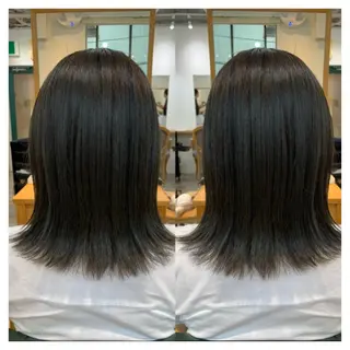 ミディアム カラー 村山 茉衣のヘアスタイル