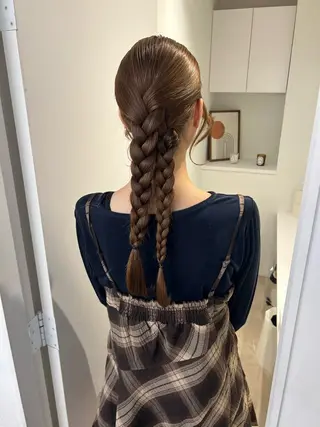 ヘアアレンジ アレンジ/ブラウン カラー HARU🕯のヘアスタイル