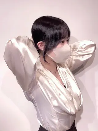 セミロング 佐々本 志音のヘアスタイル
