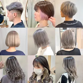 ミディアム カラー 縮毛/レイヤー 韓国/橋口のヘアスタイル