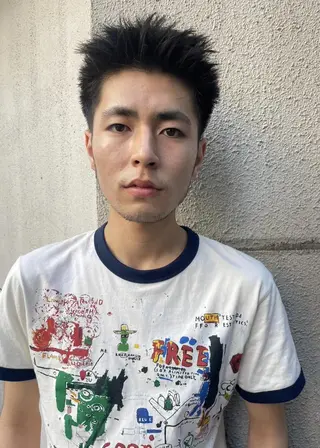 ショート カラー パーマ CEINE OURのヘアスタイル