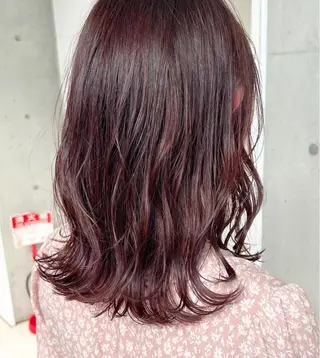 ミディアム カラー "小顔カット" Fuko.のヘアスタイル