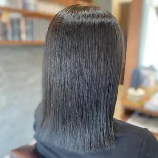 セミロング 加藤 実穂のヘアスタイル